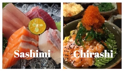 Chirashi vs Sashimi Detailed explanation