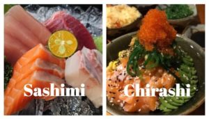 sashimi chirashi explanation