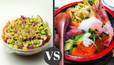 difference between Chirashi and Poke